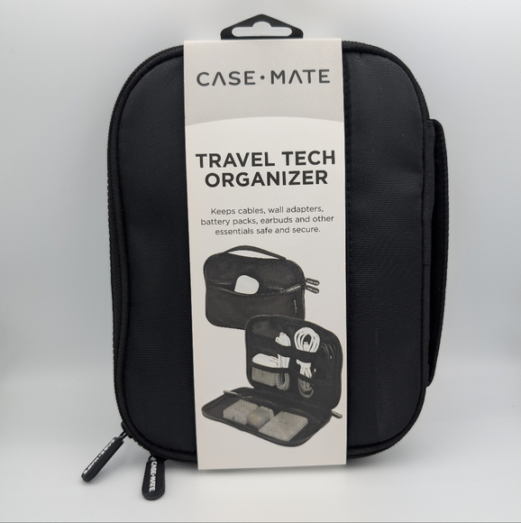 Case-Mate Black Tech Organizer Bag - Picture 1 of 4